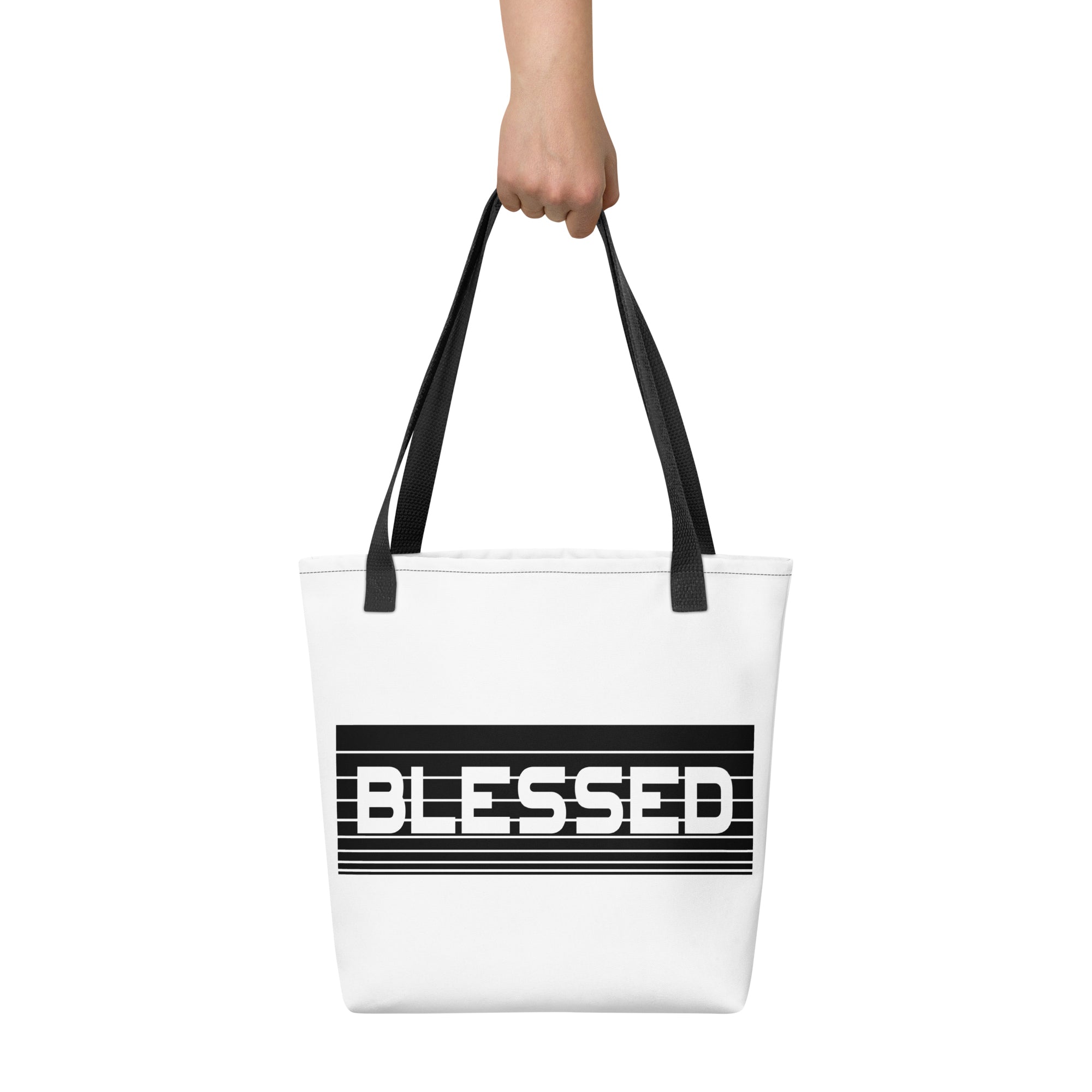 BLESSED Tote Bag - White