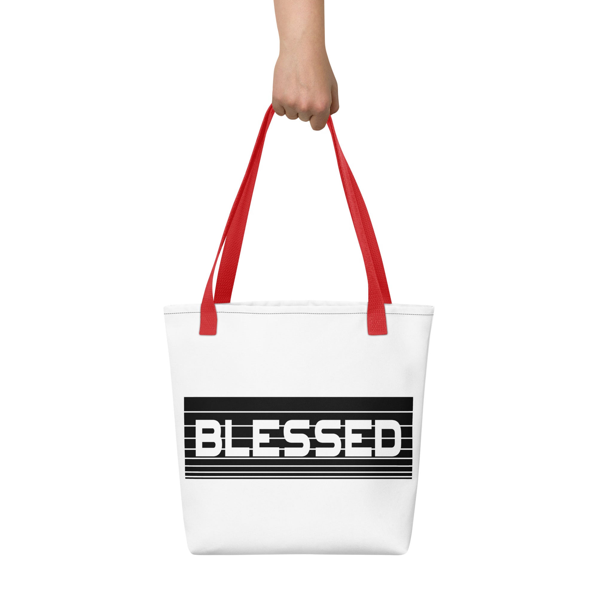 BLESSED Tote Bag - White