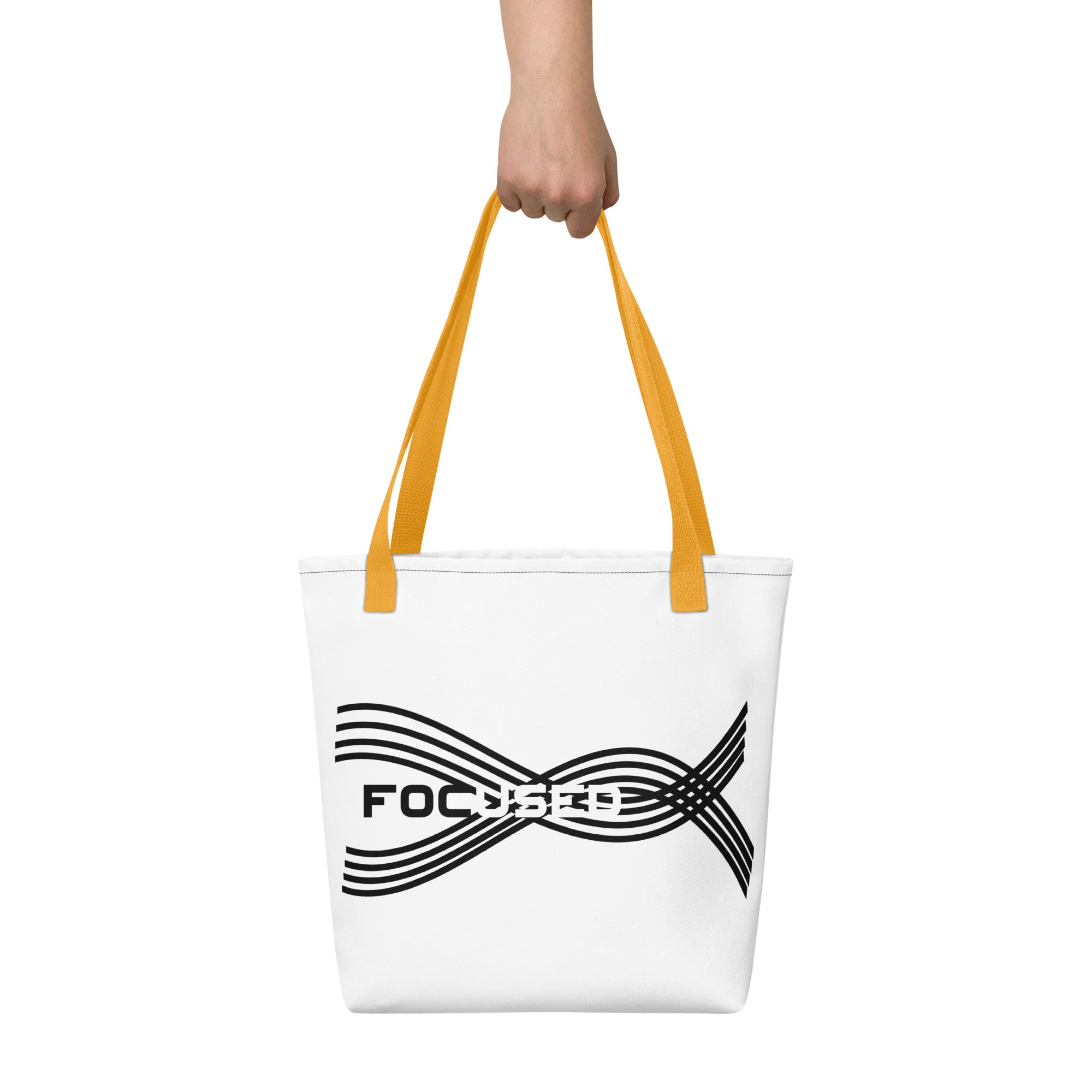 FOCUSED Tote Bag - White